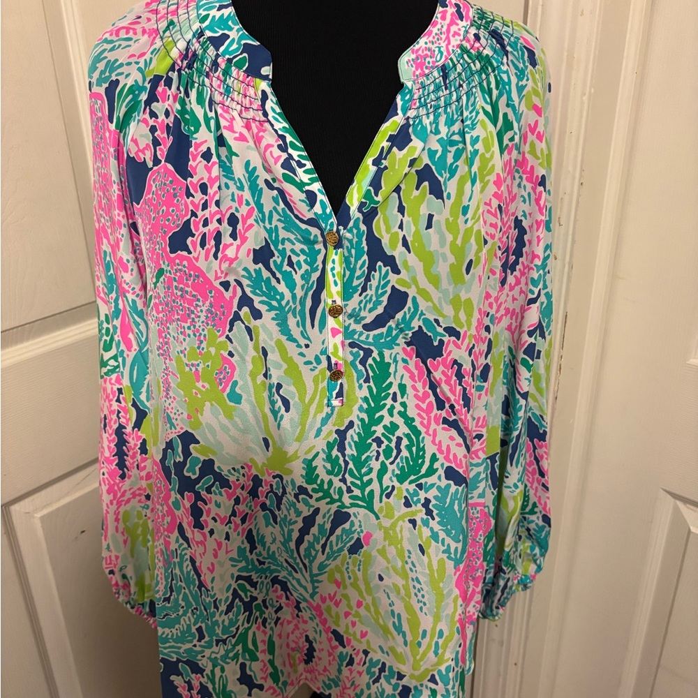 Lilly Pulitzer Elsa Indigo Let’s Cha Cha XL